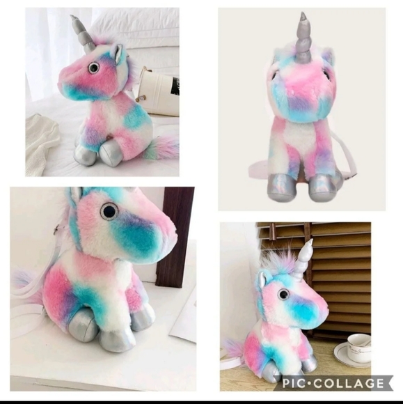 Unicorn plushie purse - Picture 5 of 11